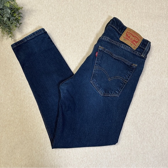 Levi's Men’s 531 Dark Blue Cotton Skinny Jeans Size 32 - Picture 2 of 8